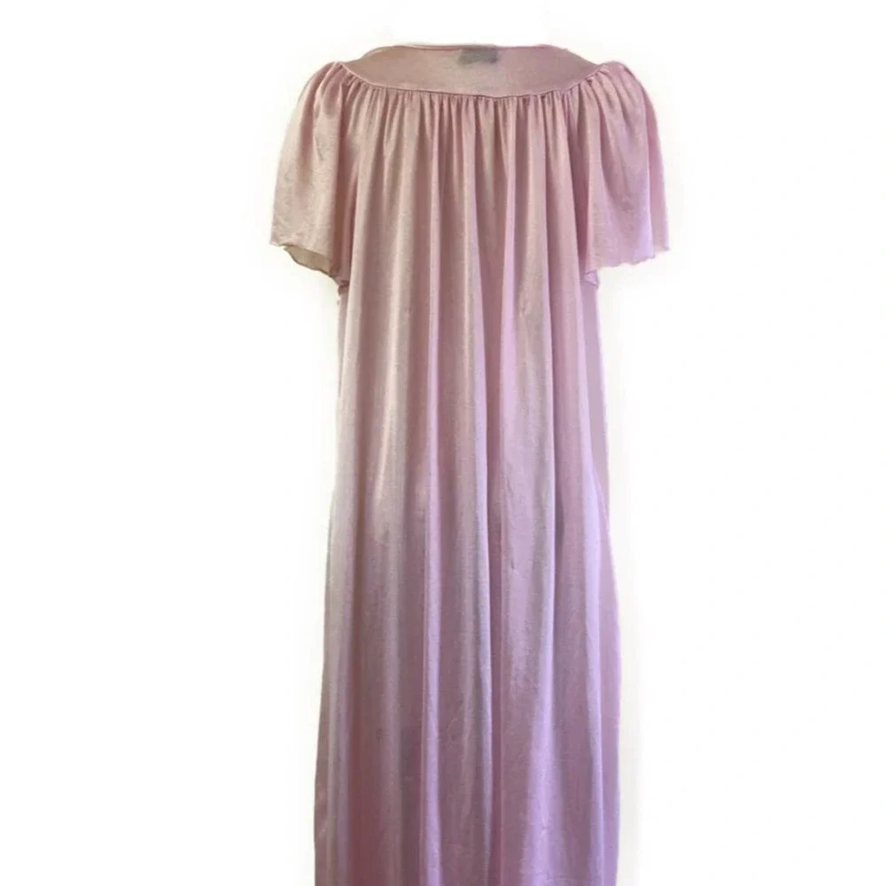 Vintage Pink Flutter Sleeve Nightgown - Picture 2 of 5